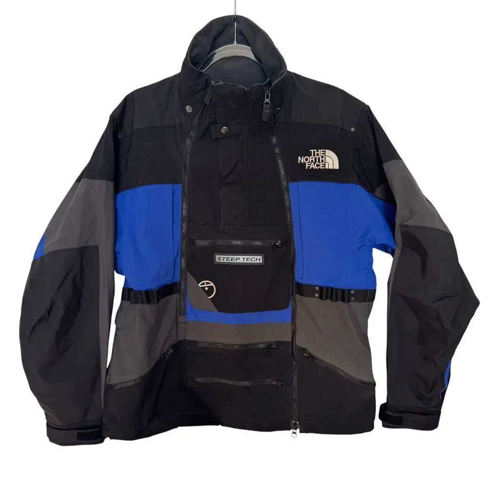 The North Face Steep Tech T150 T550 Jacket Black Blue Gray 2012 Men’s M